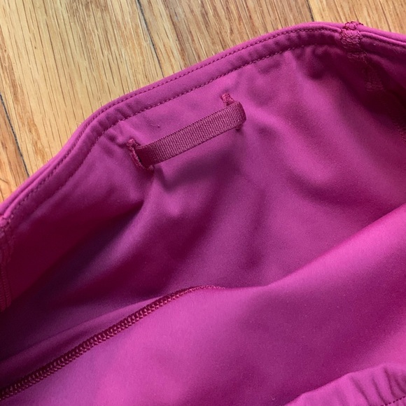 Lululemon Fast & Free 7/8 Tight II *Nulux 25" Violet Red Dark Pink Media Pockets - Picture 7 of 8